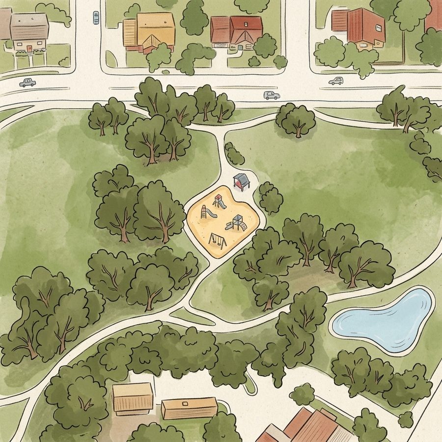 Illustrated map of Sutherland Shire Park