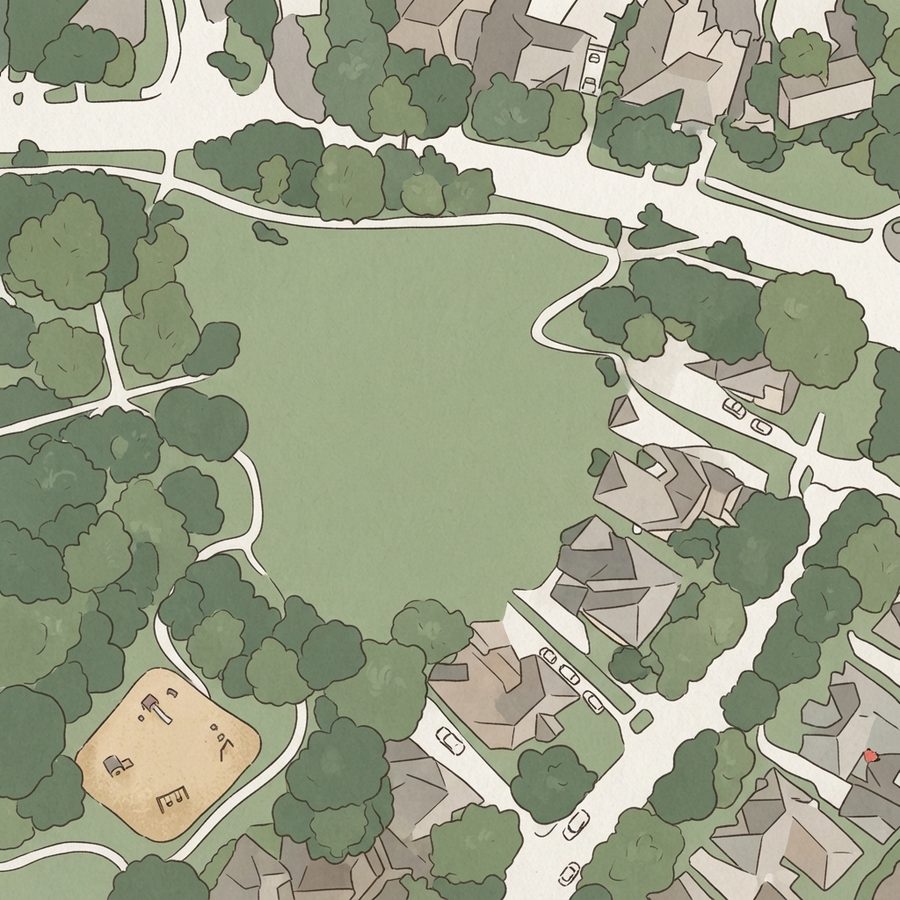 Illustrated map of Sutton Park