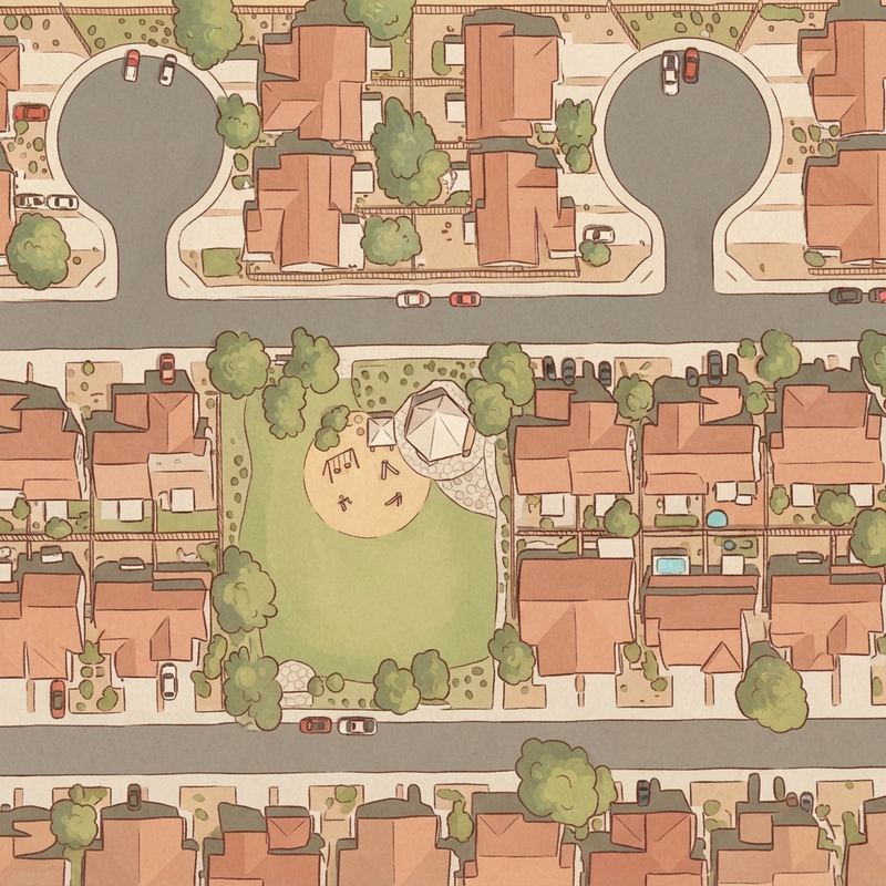 Illustrated map of Sweetwater Heights HOA Park
