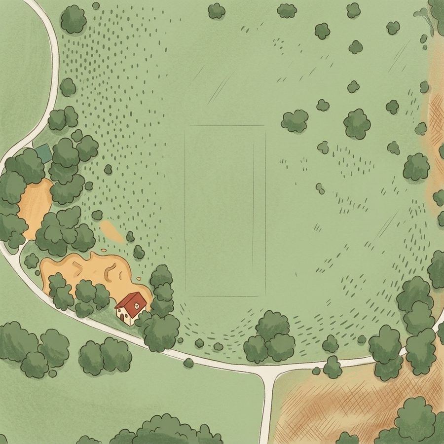 Illustrated map of Sweetwater Park