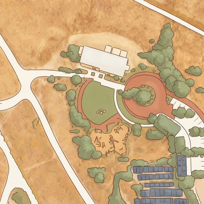 Illustrated map of Sweetwater Summit Regional Park