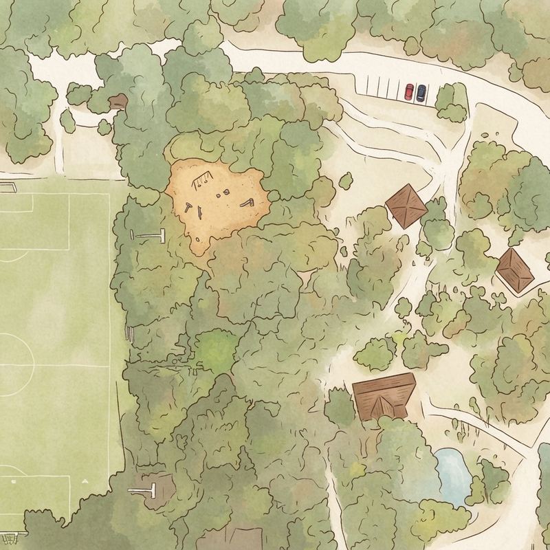 Illustrated map of Sylvan Lake park