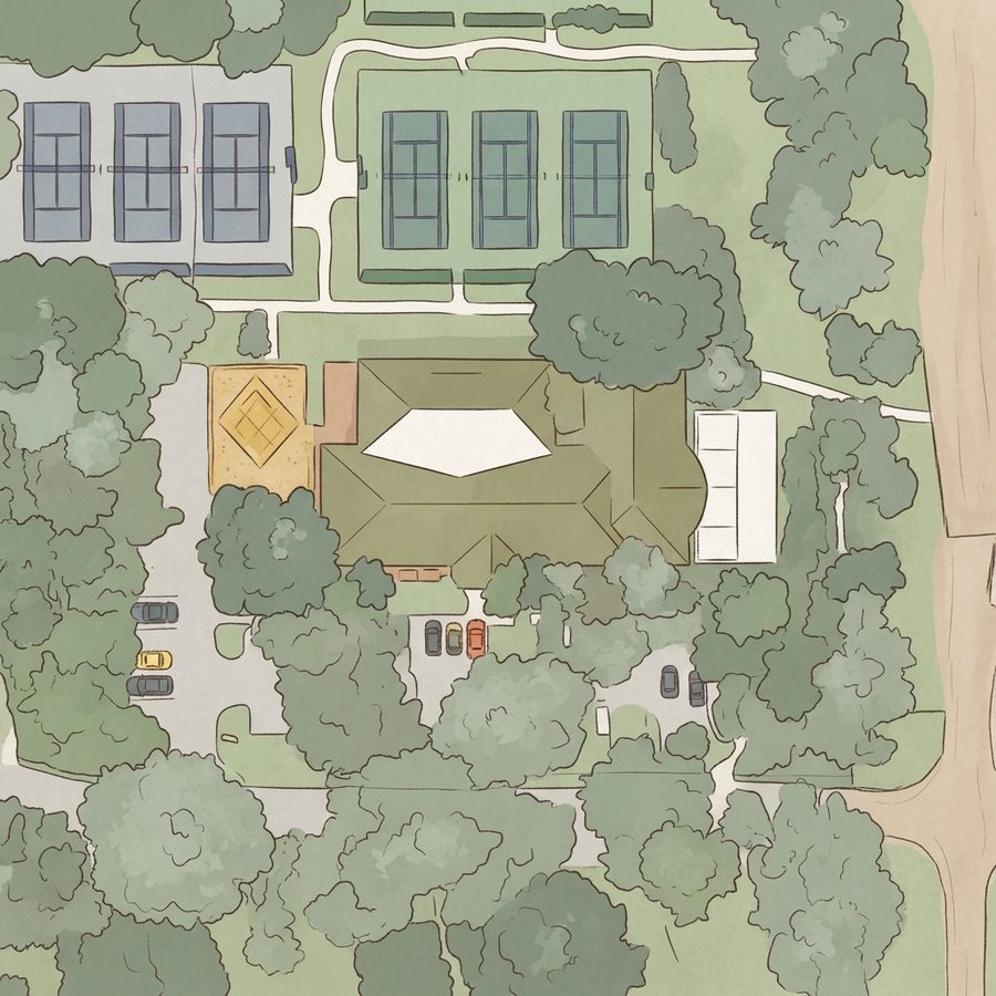 Illustrated map of Sylvan Lake Park