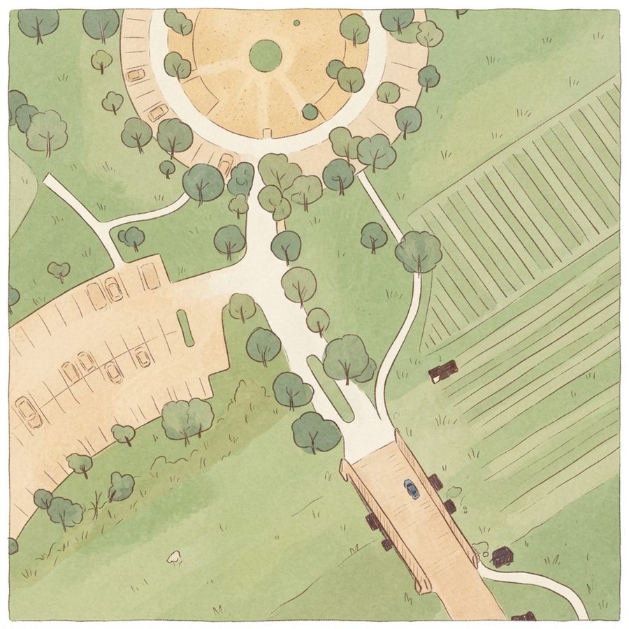 Illustrated map of Sylvan Rodriguez Park