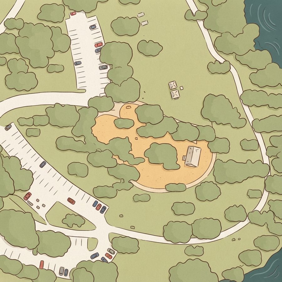 Illustrated map of T. & P. Hill