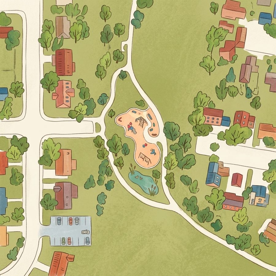 Illustrated map of Tantra Park