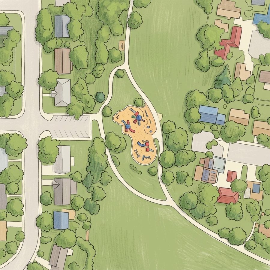 Illustrated map of Tantra Park Playground