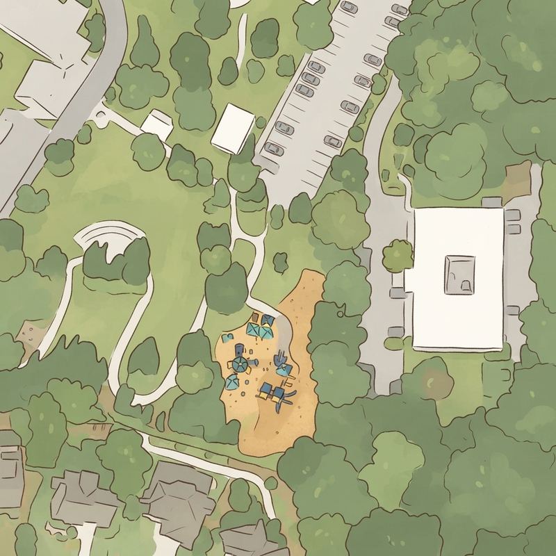 Illustrated map of Taylor-Brawner Park