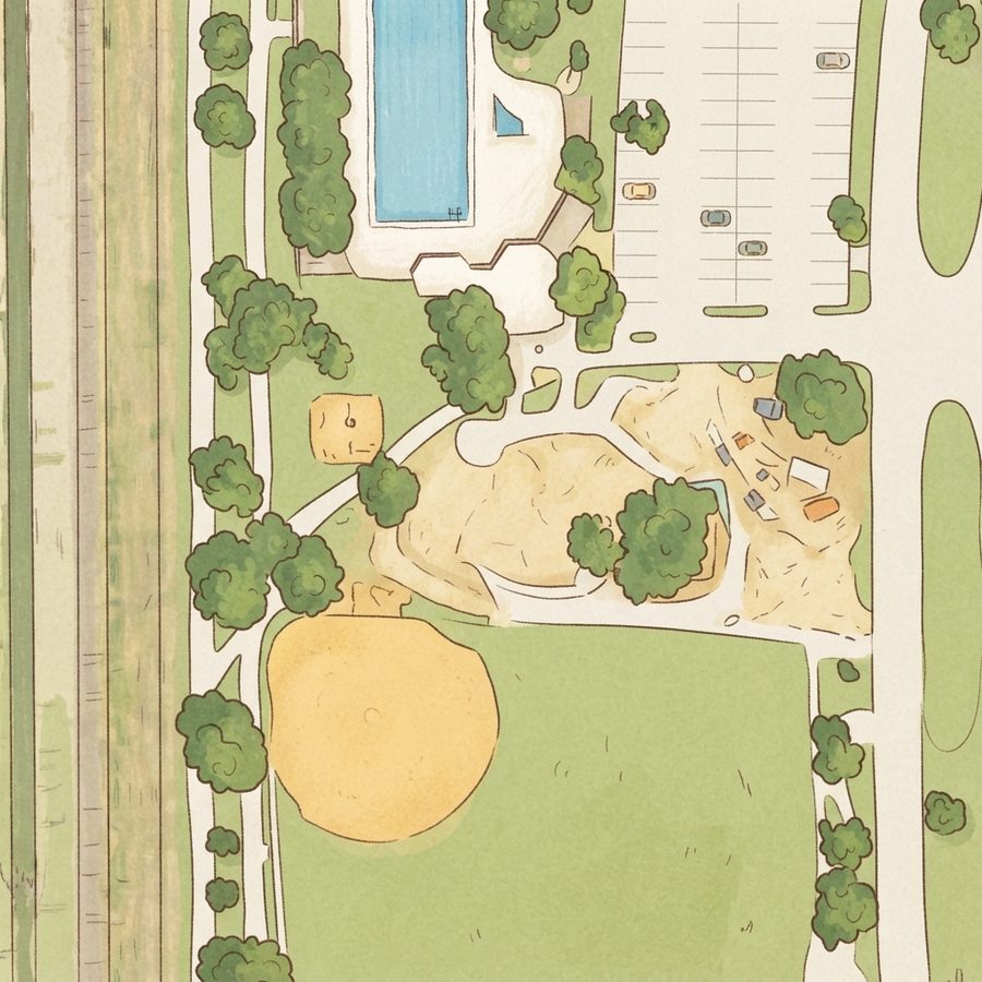 Illustrated map of TC Jester Playground
