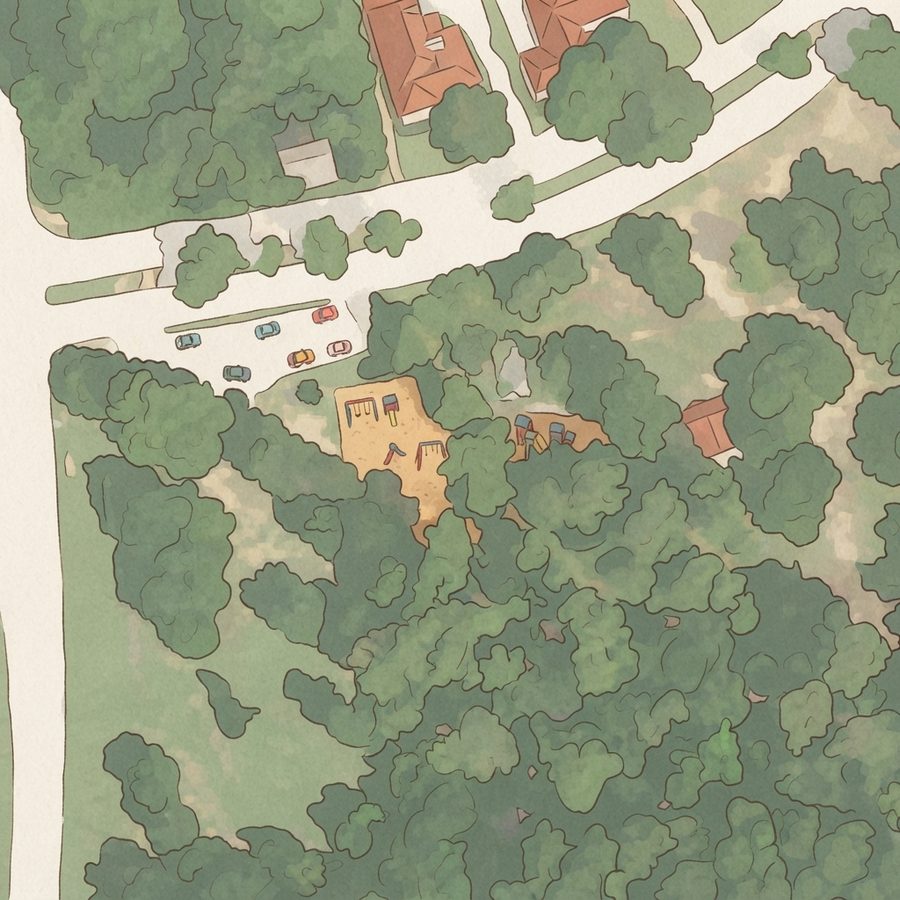 Illustrated map of Telge Park