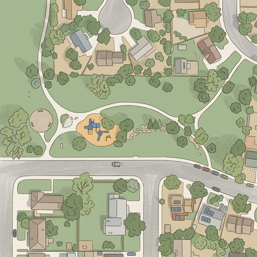 Illustrated map of Terrace Park