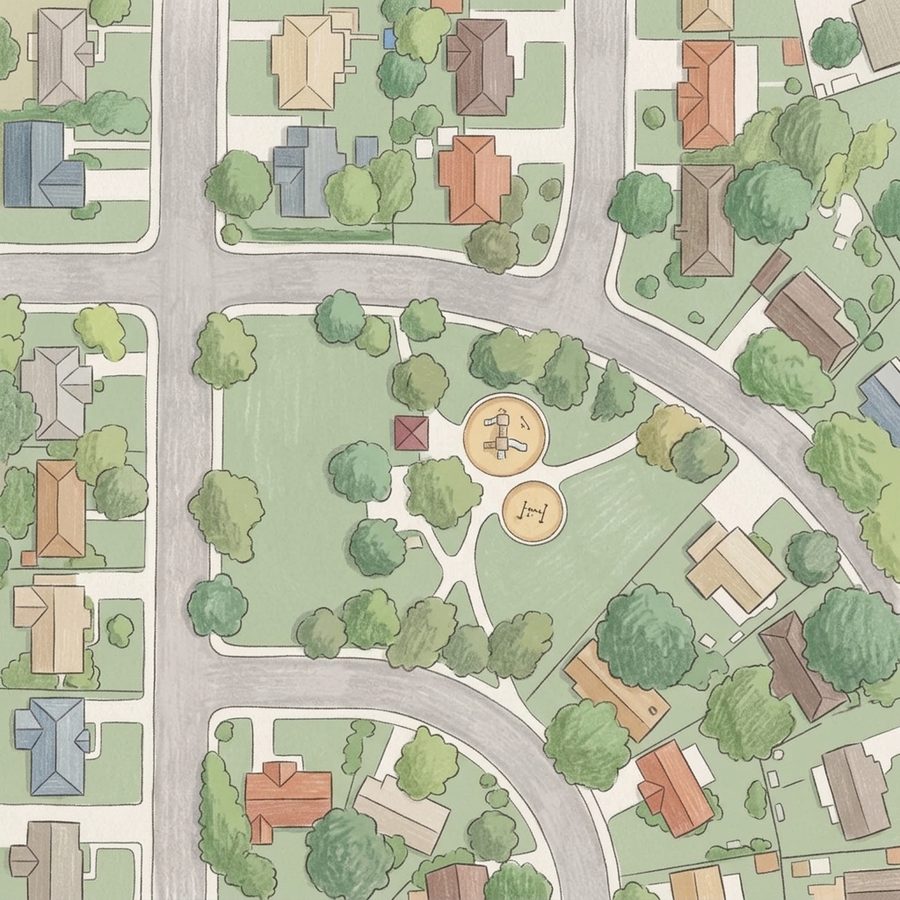 Illustrated map of Terrace Park