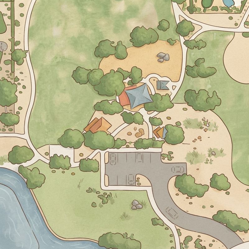 Illustrated map of Terramar Park