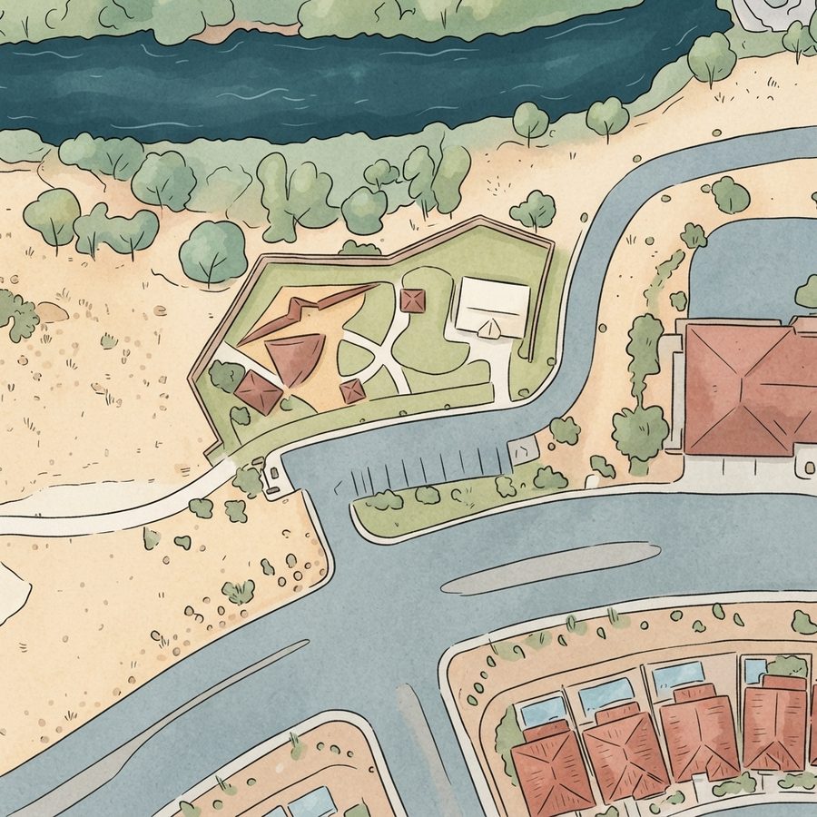Illustrated map of Terrazza Park