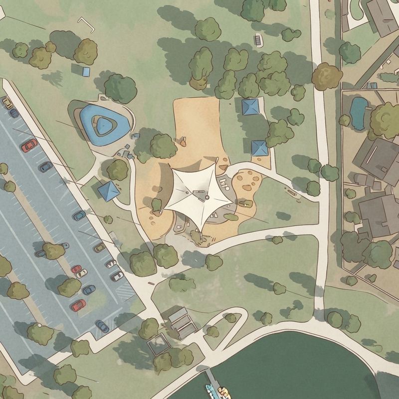 Illustrated map of The Cloud at Kiwanis Park