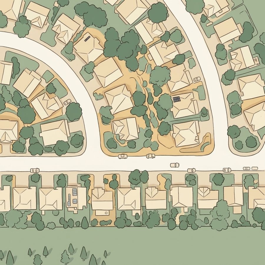 Illustrated map of The Fairy Garden