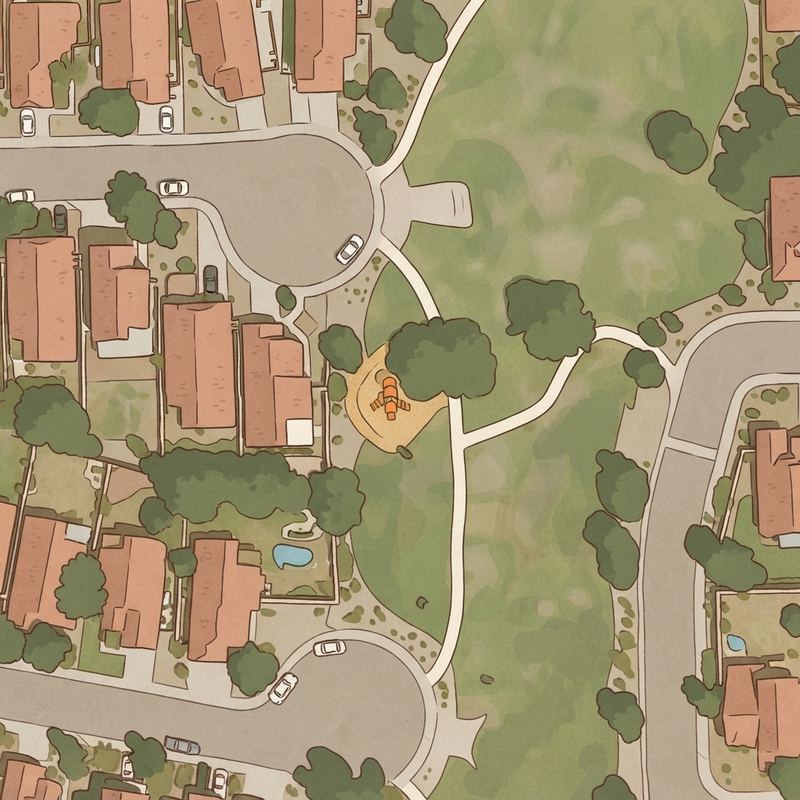 Illustrated map of The Groves at South Mountain Community Park