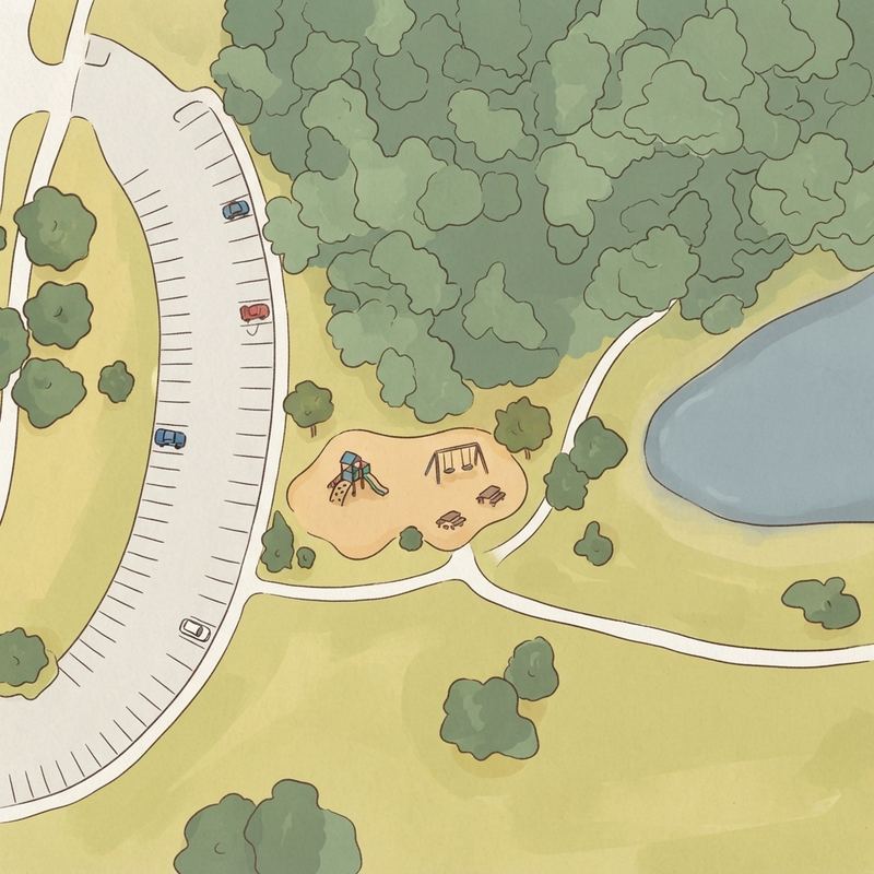 Illustrated map of The Legacy Pavilion Picnic Area