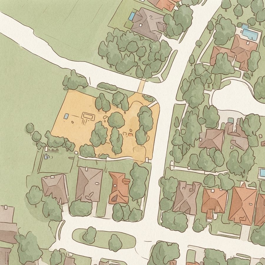 Illustrated map of The Park at Sierra Bridge