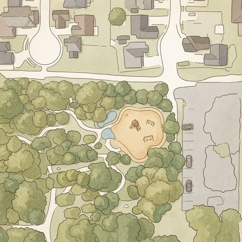Illustrated map of The Preserve at McCormick Park