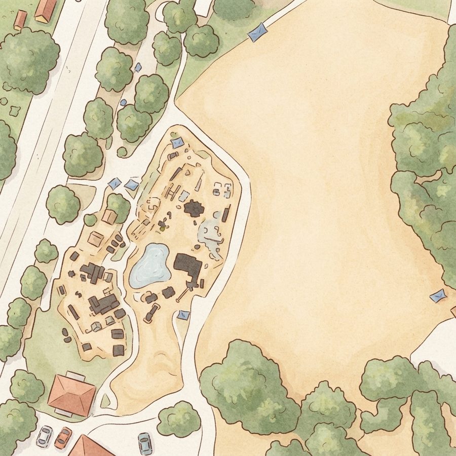 Illustrated map of The Rocket