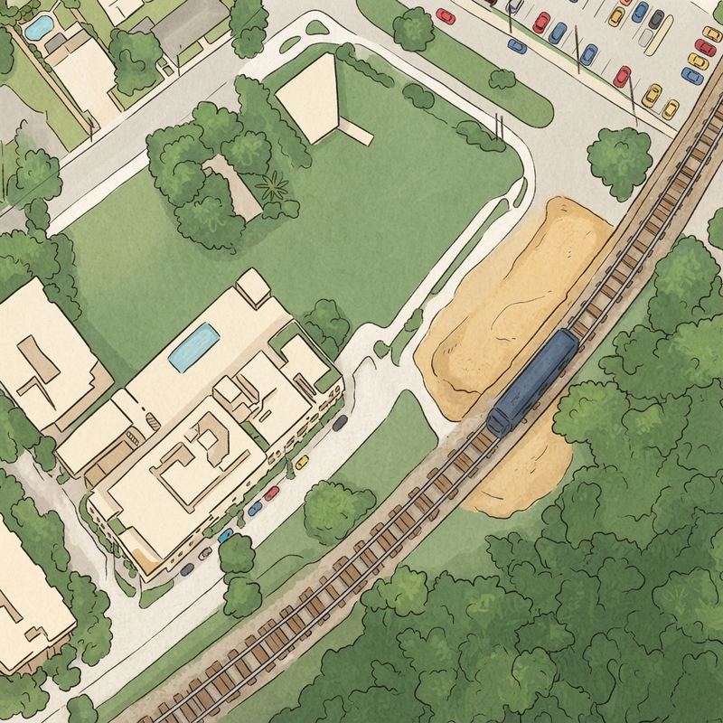 Illustrated map of The Underline Hammock Playground