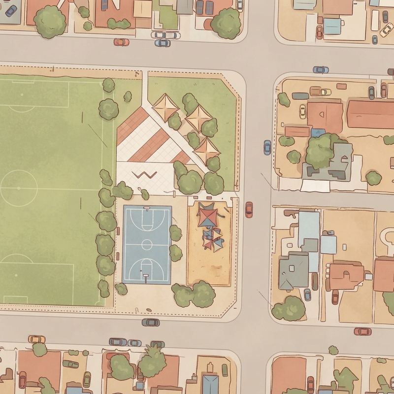 Illustrated map of The Willow Park