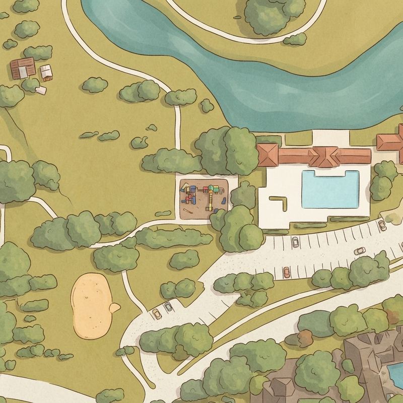 Illustrated map of Timarron Bent Creek Neighborhood Center