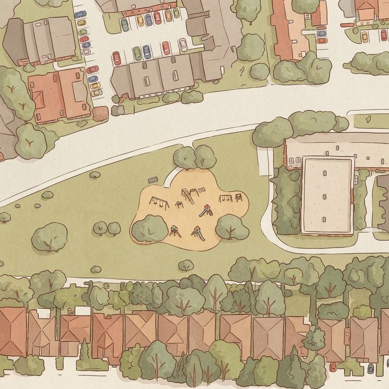 Illustrated map of Timberglen Park