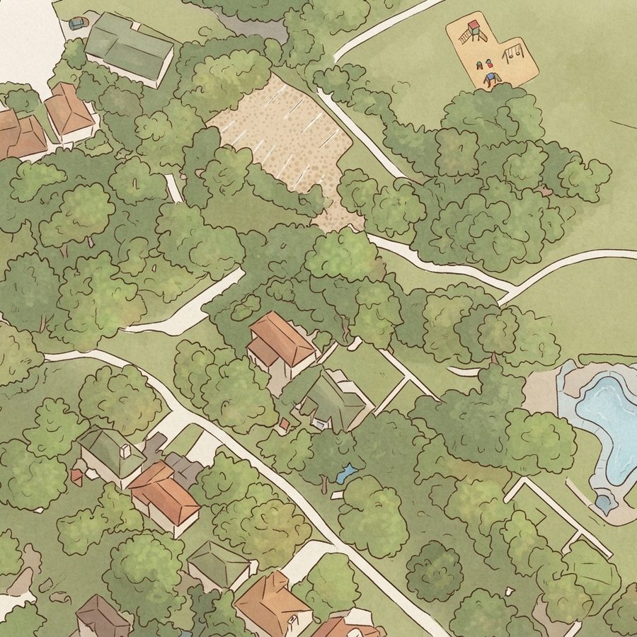 Illustrated map of Toddler Playground