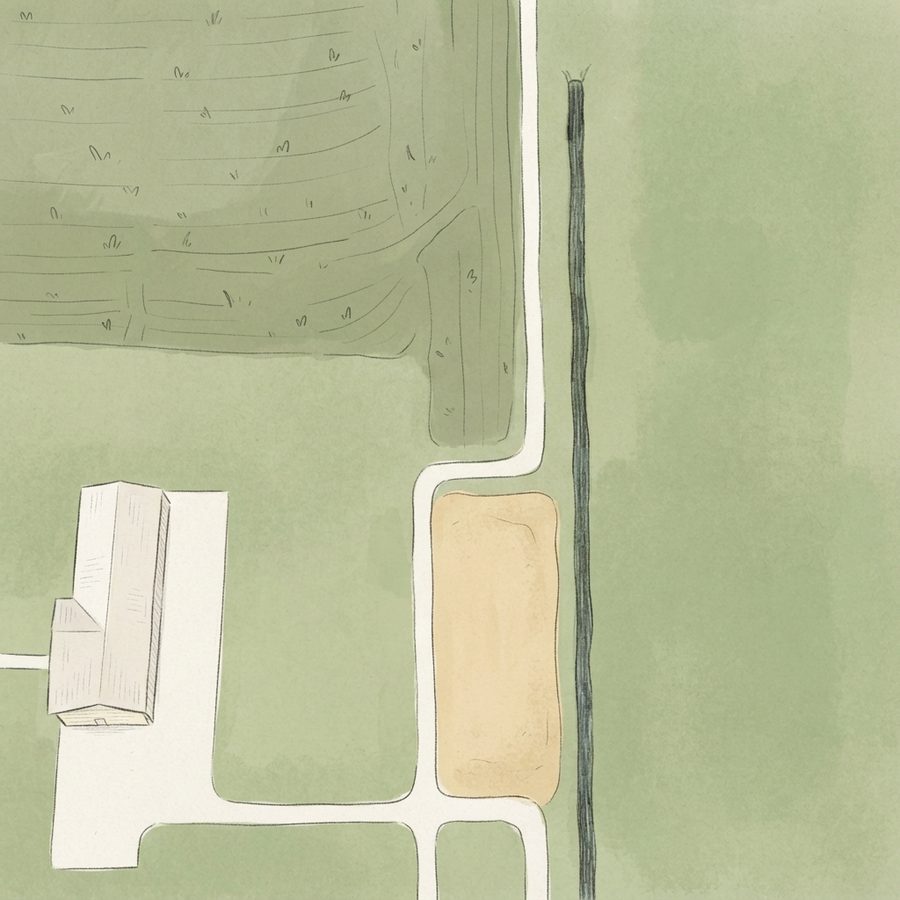 Illustrated map of Tom Bass Park Section II