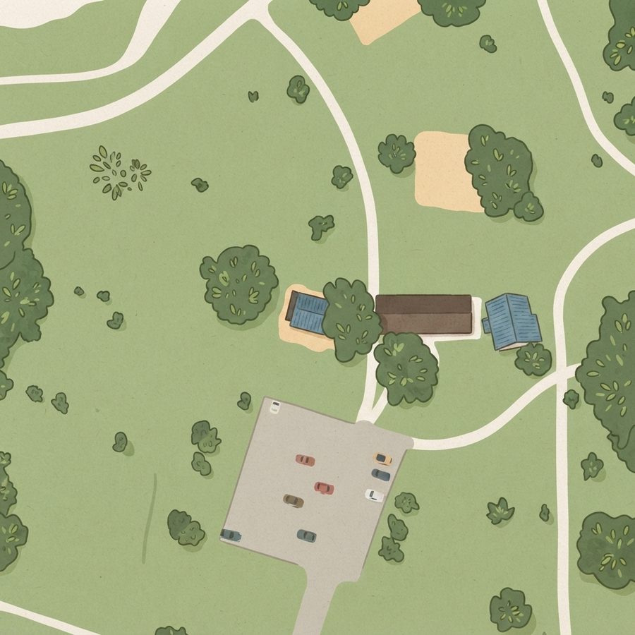 Illustrated map of Tom Bass Regional Park Section III