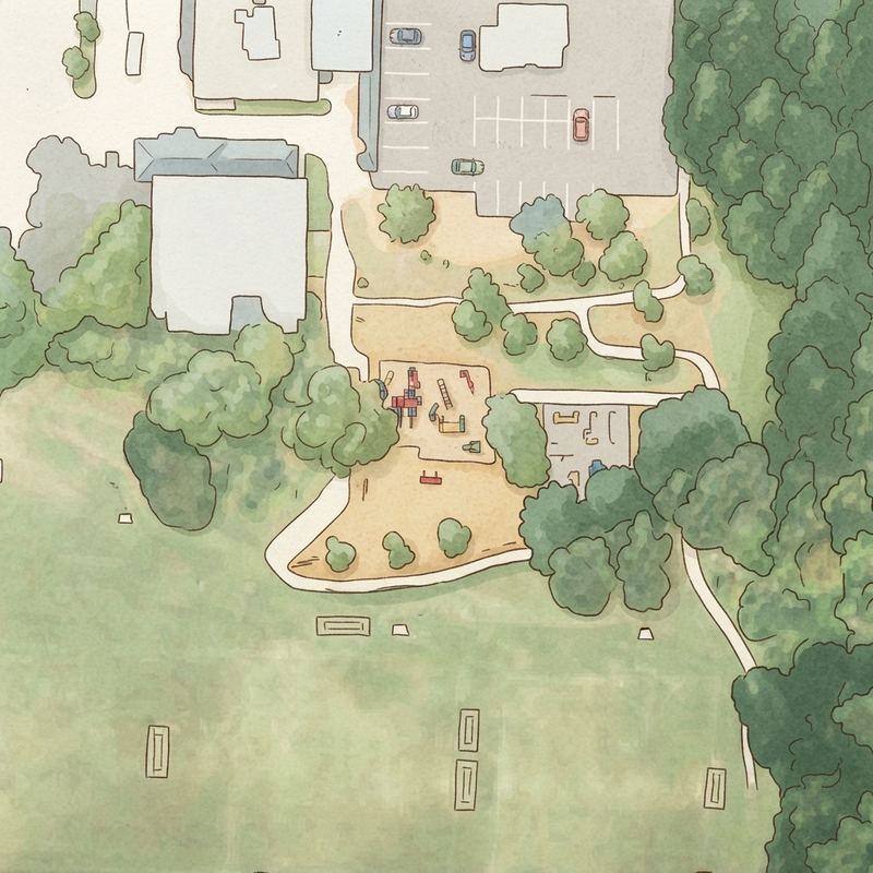 Illustrated map of Toomer Playground