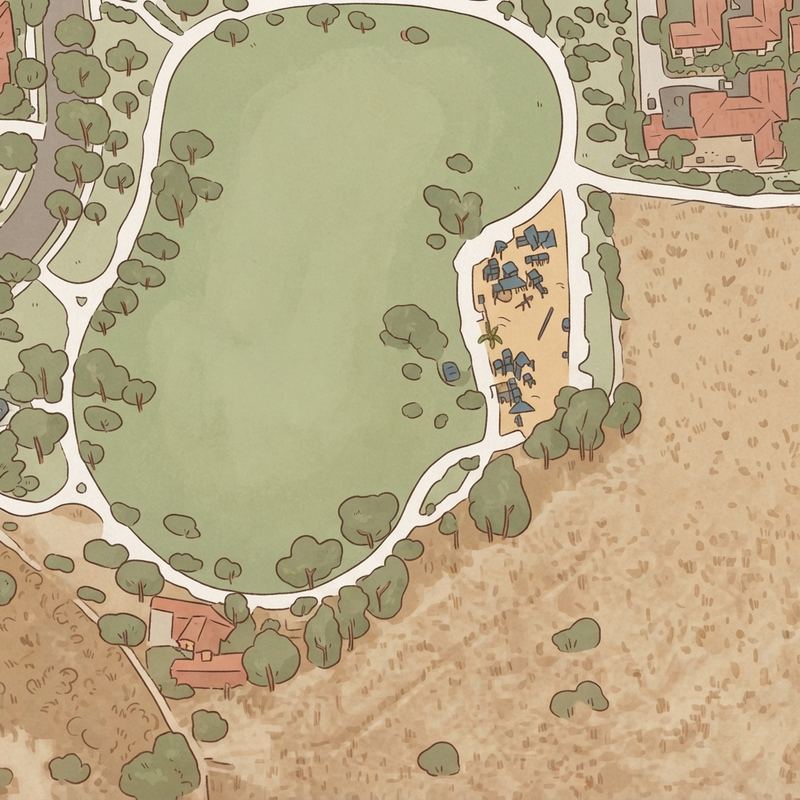 Illustrated map of Torrey Del Mar Park
