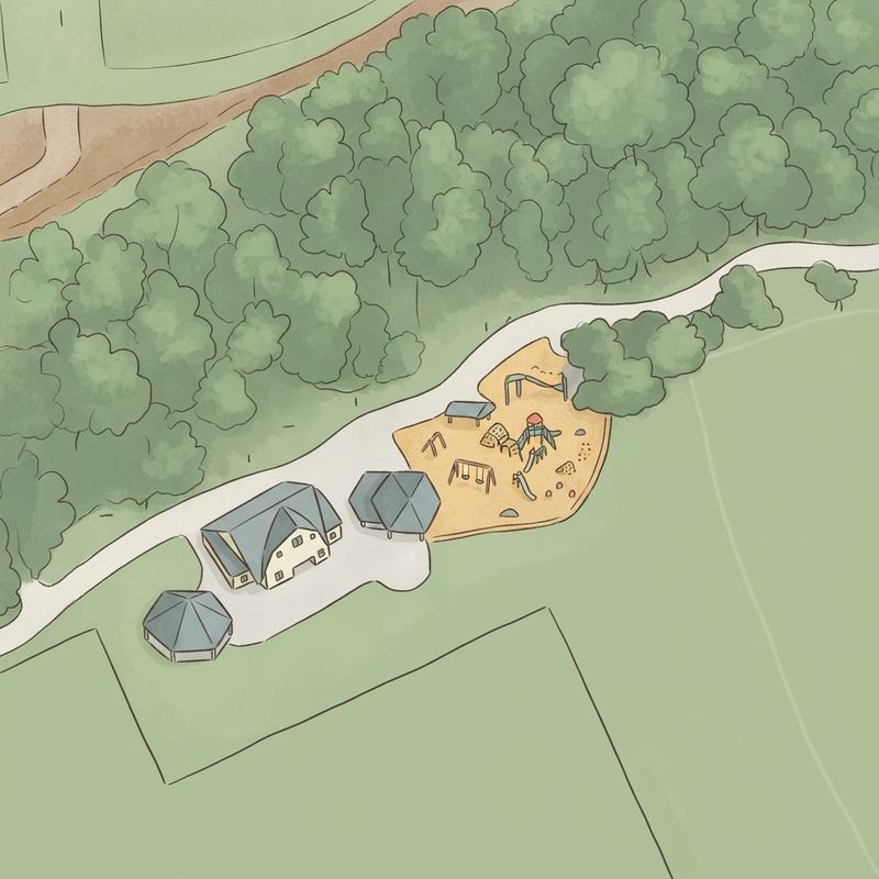 Illustrated map of Town Center Park East