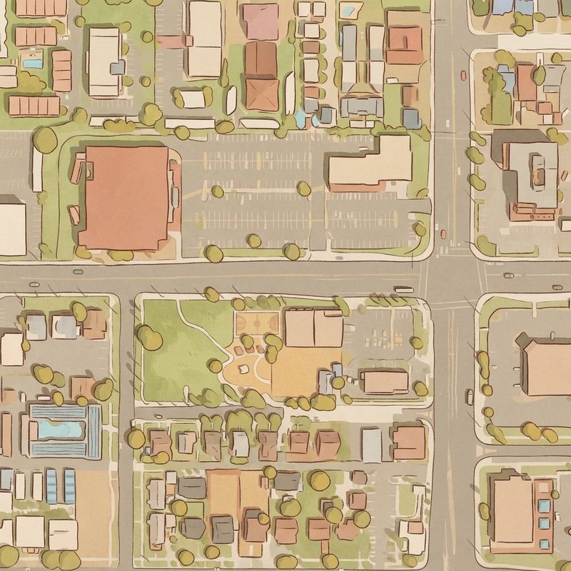 Illustrated map of Townsend Park