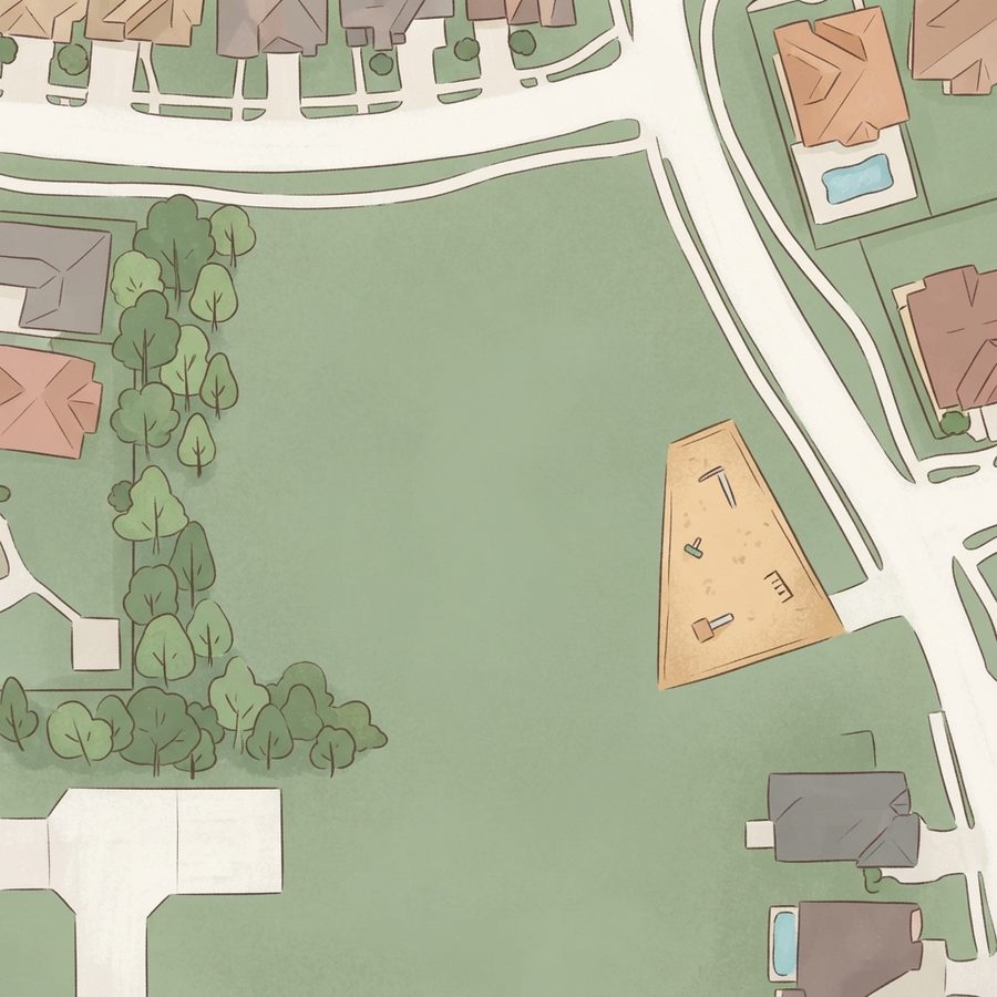 Illustrated map of Toyyib Abib Park