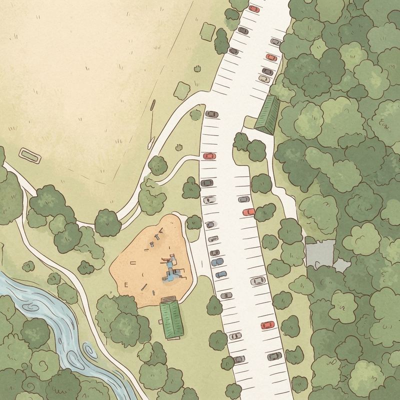 Illustrated map of Tramore Park