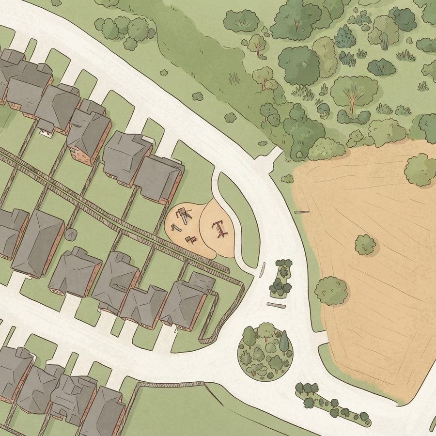 Illustrated map of Tribute Ranch Neighborhood Park