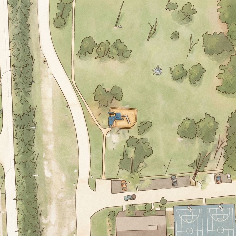 Illustrated map of Tropical Park Office