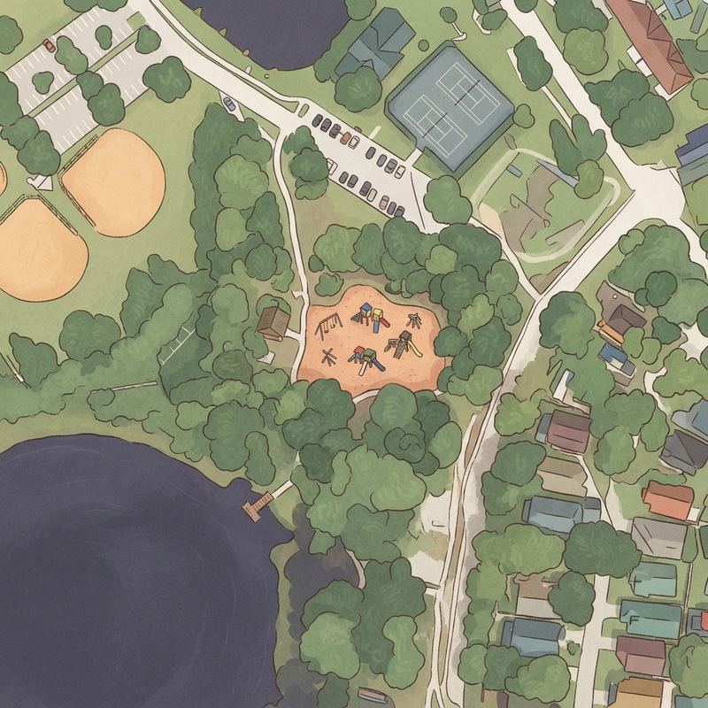 Illustrated map of Trottwood Park