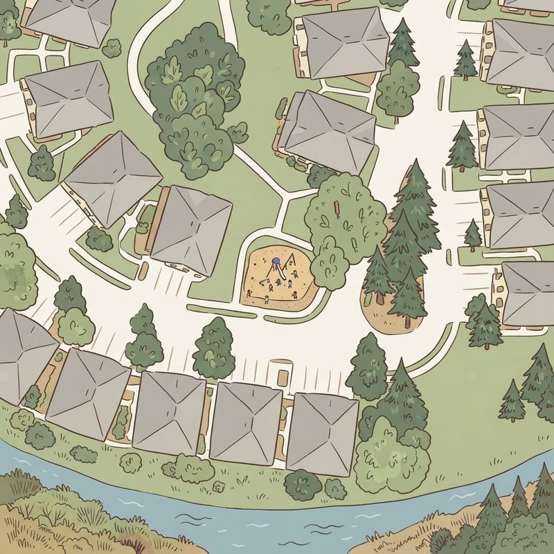 Illustrated map of Tucker Ranch Recreation and Nature Complex