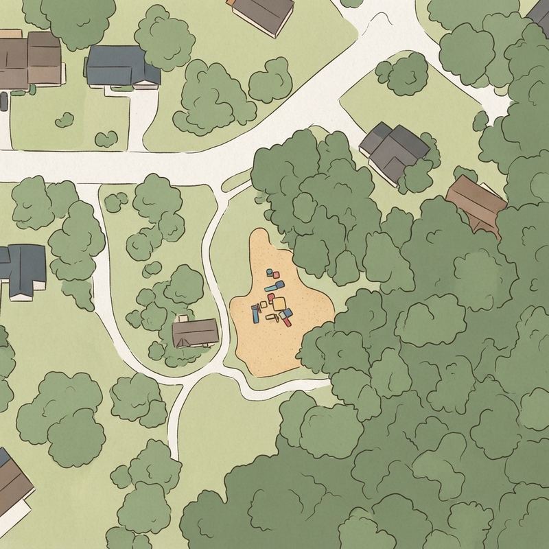 Illustrated map of Tucson Trail Park