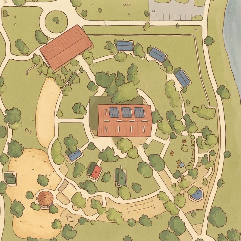 Illustrated map of Tumbleweed Park