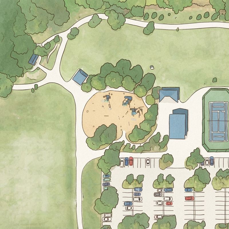 Illustrated map of Tumlin Park