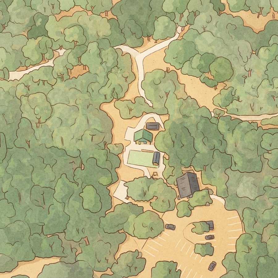 Illustrated map of Turkey Roost Pavilion #4