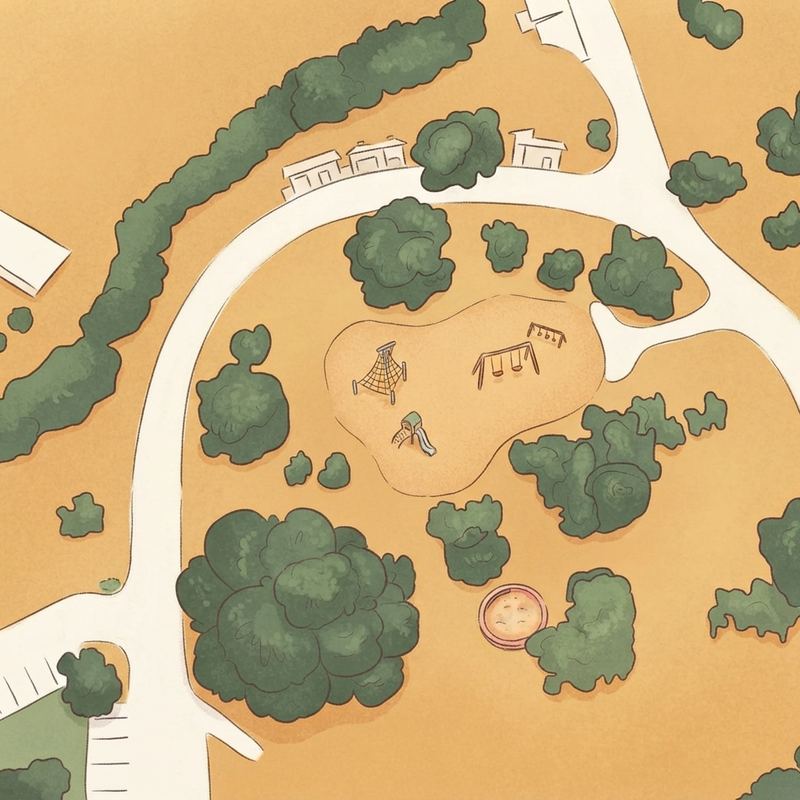 Illustrated map of Turner Park