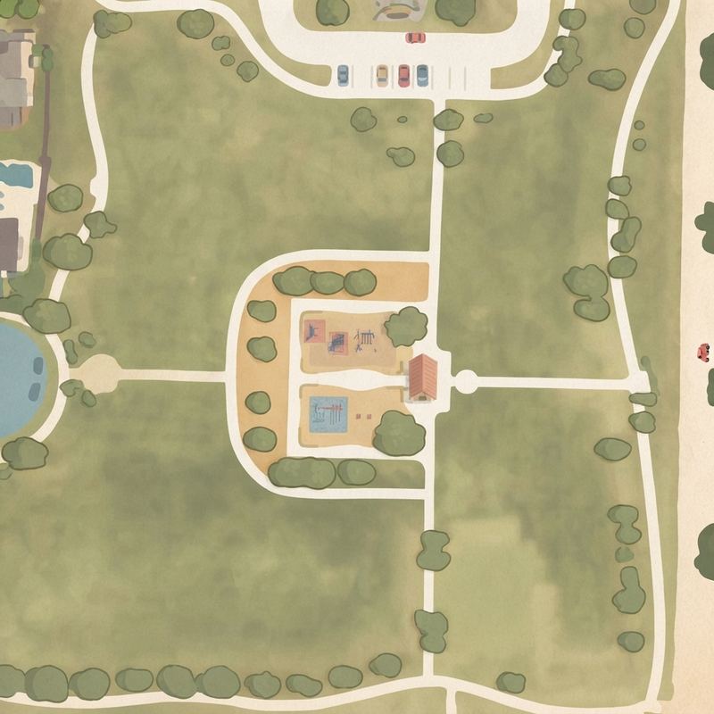 Illustrated map of Tuscany Meadows Park