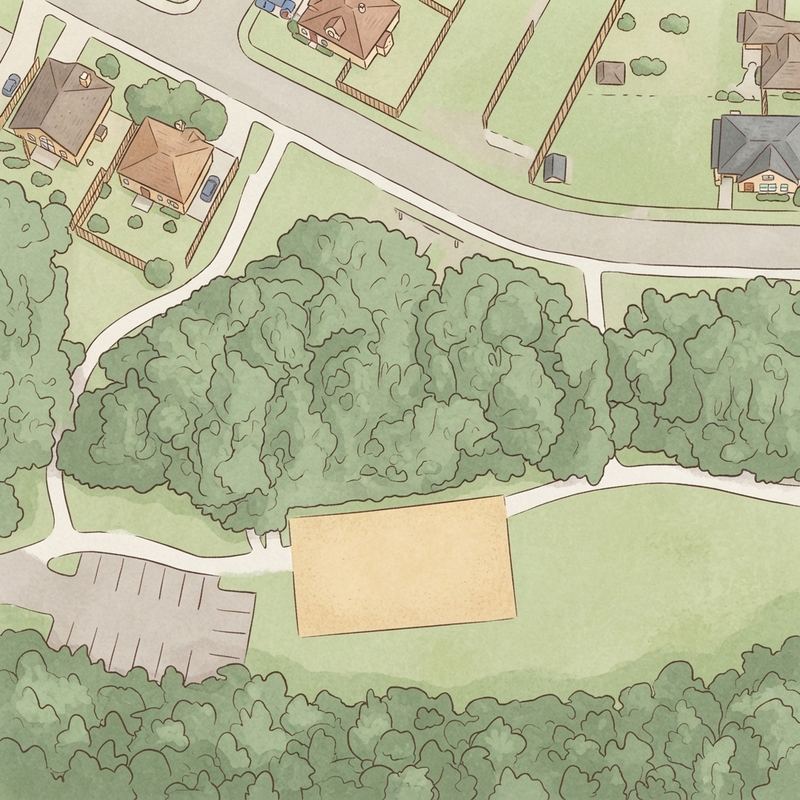 Illustrated map of Twin Lakes Park