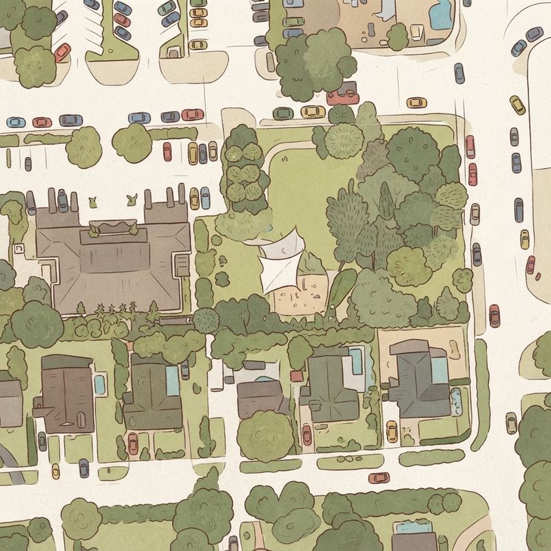 Illustrated map of Uleta Park